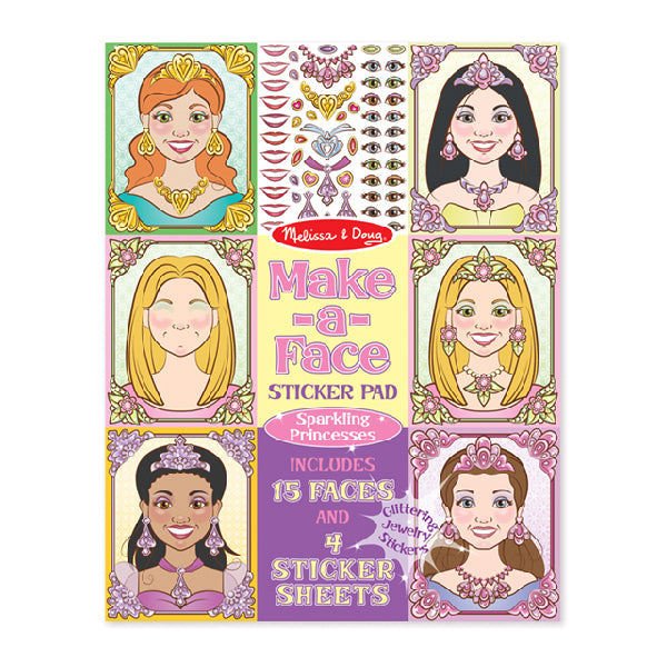 Pad stickers - Caras princesas