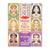 Pad stickers - Caras princesas