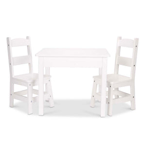 Mesa + 2 sillas - Blanca
