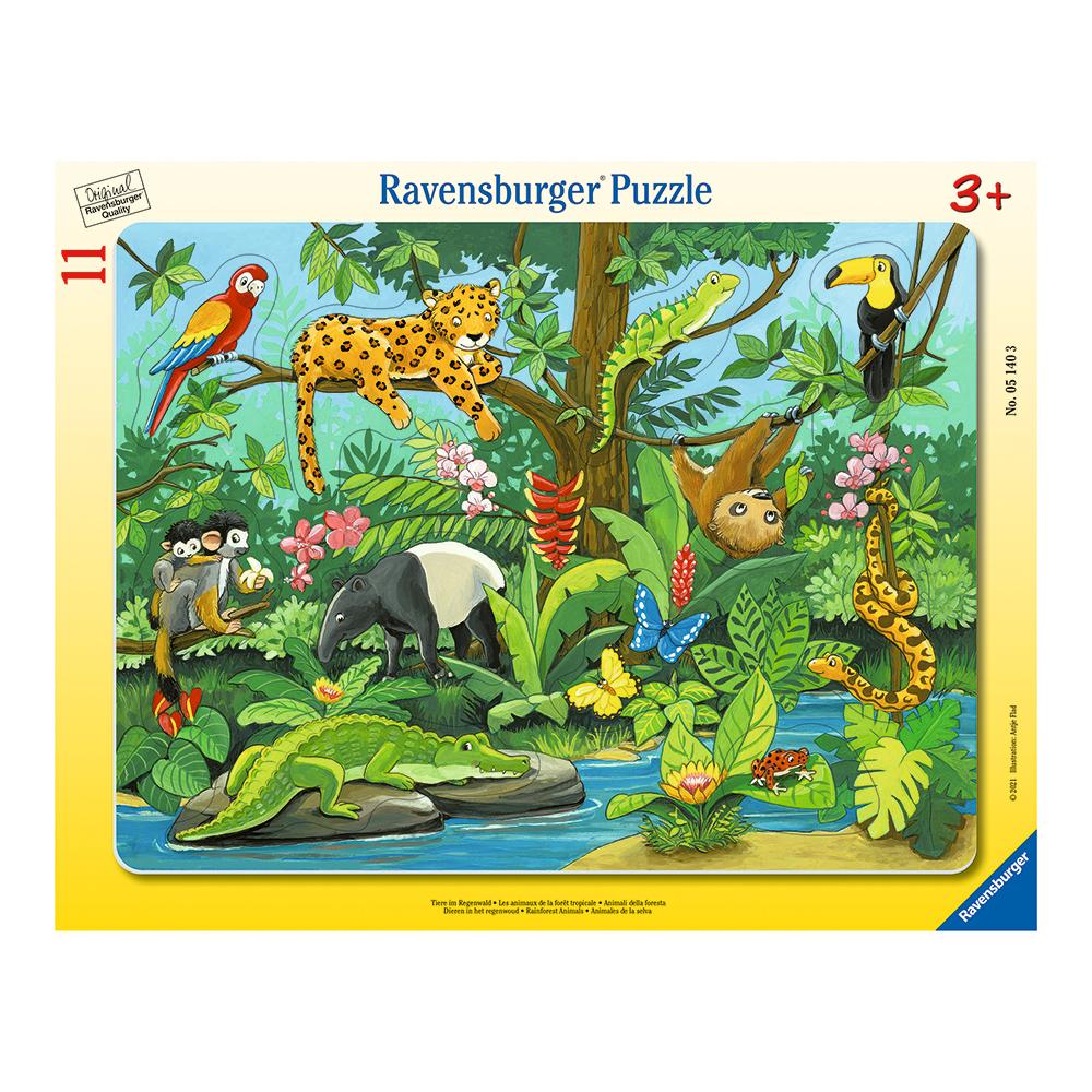 Puzzle enmarcado - Animales de la selva