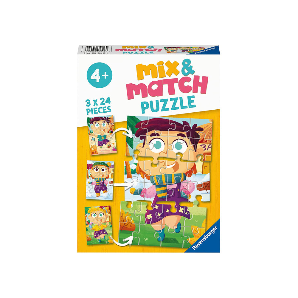 Puzzle Mix & Match Ropa colorida