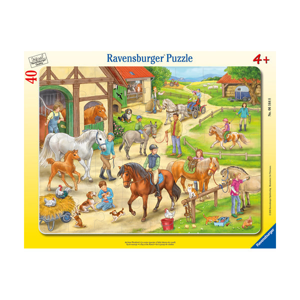 Puzzle enmarcado - Día en el rancho