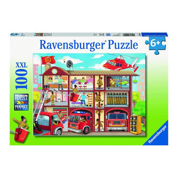 Puzzle XXL Estación de bomberos - 100 piezas