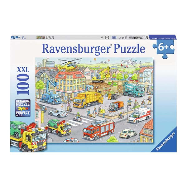 Puzzle XXL Vehículos en la ciudad - 100 piezas
