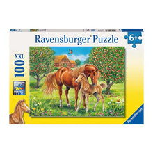 Puzzle XXL Caballos en el campo - 100 piezas