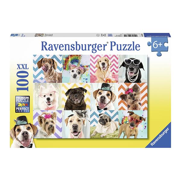 Puzzle XXL Perros sonrientes - 100 piezas