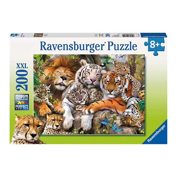 Puzzle XXL Siesta de felinos - 200 piezas