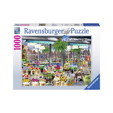 Puzzle Tienda de flores Amsterdam - 1000 piezas