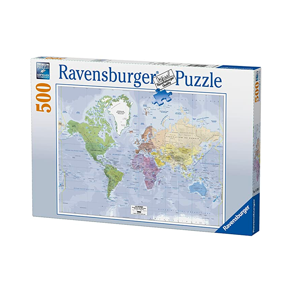 Puzzle Mapa del mundo - 500 piezas