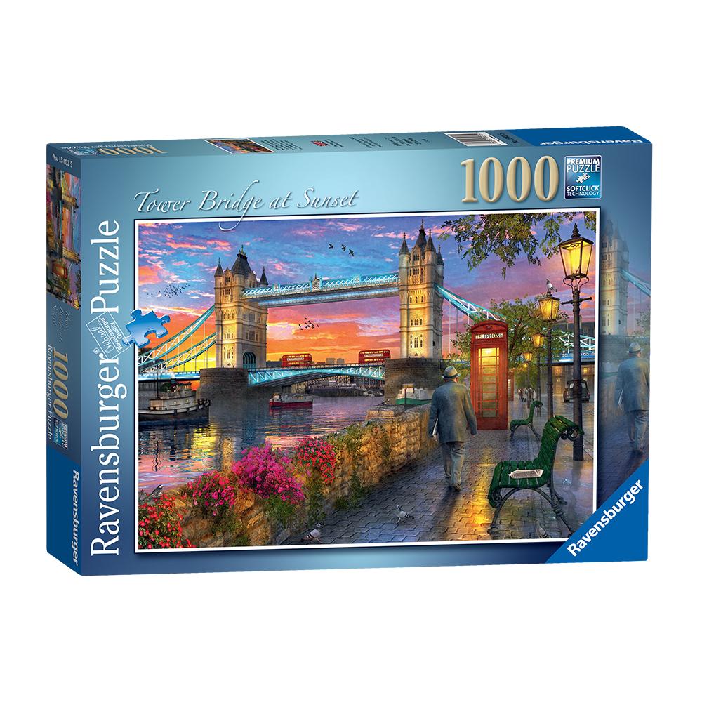 Puzzle Atardecer en el Puente de la Torre - 1000 piezas