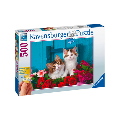 Puzzle Gatos & Rosas - 500 piezas