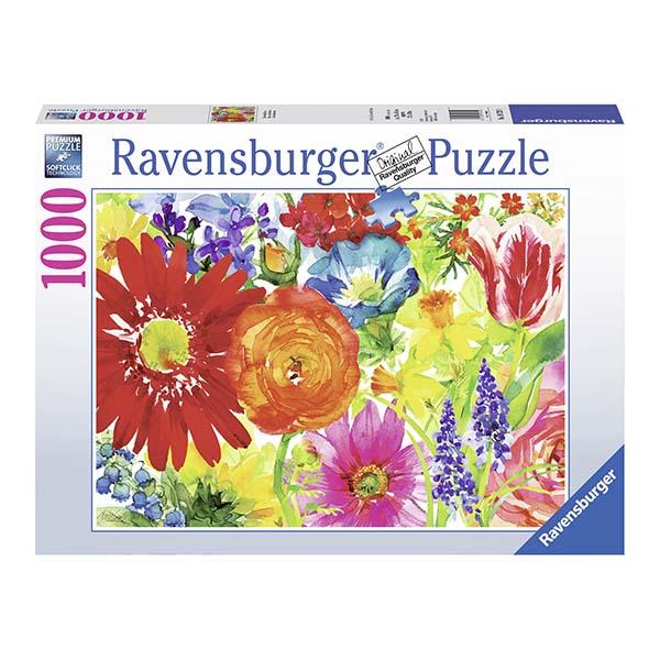 Puzzle Flores pintadas - 1000 piezas