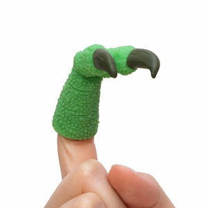 Títere de dedos dinosaurios