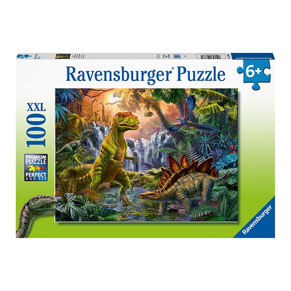 Puzzle XXL Oasis de dinosaurios - 100 piezas