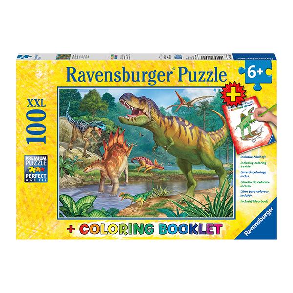 Puzzle XXL Mundo de dinosaurios - 100 piezas