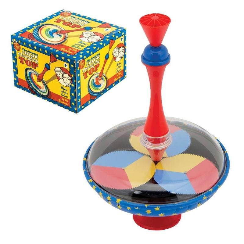 Trompo cambia de color