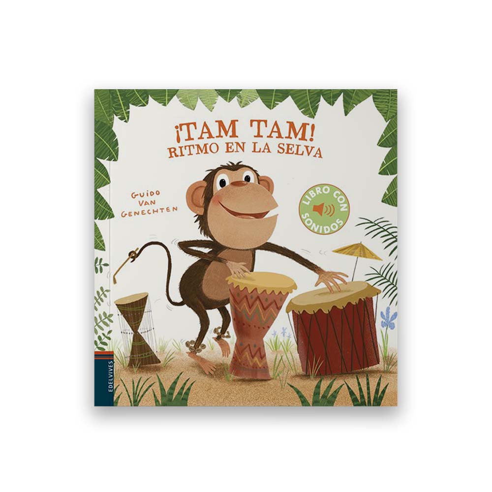 Libro con sonido-¡Tam Tam! Ritmo en la selva