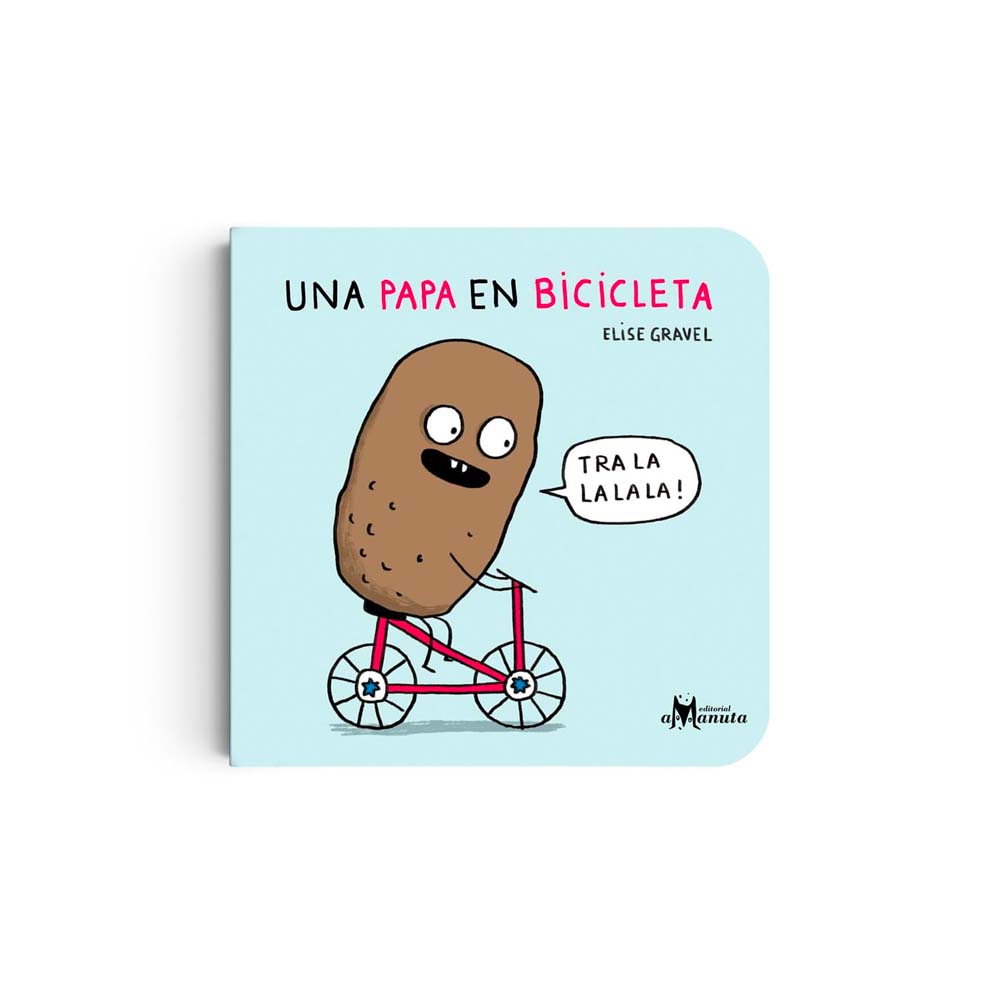 Una papa en bicicleta