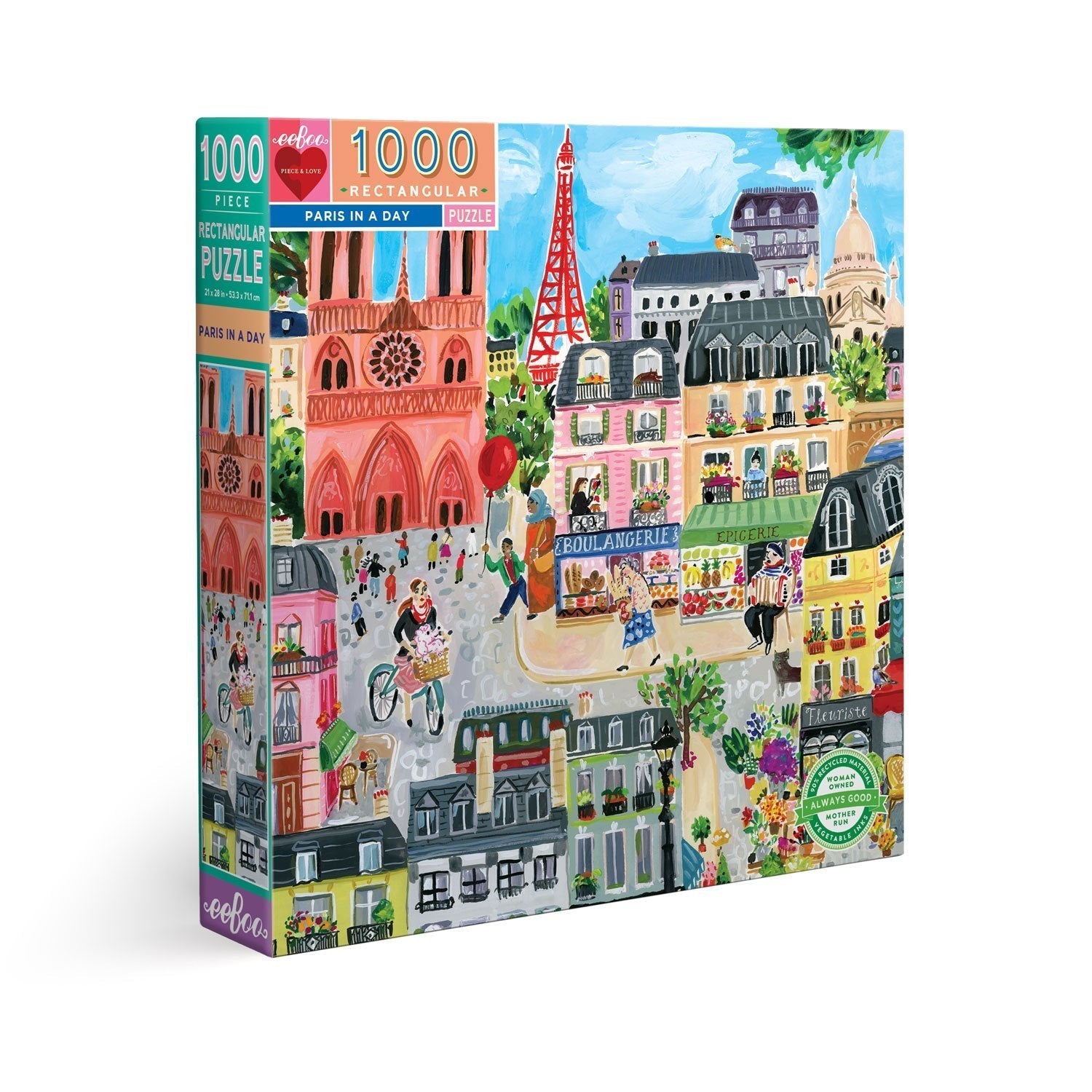 Puzzle Un día en Paris - 1000 piezas