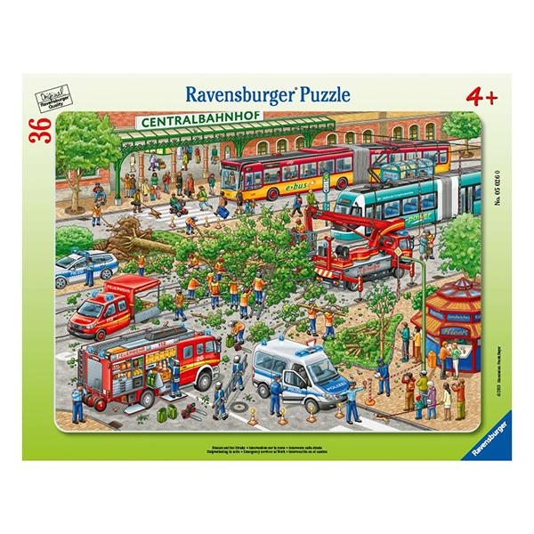 Puzzle enmarcado - Problemas en la calle