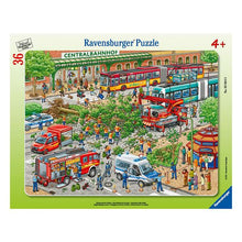 Puzzle enmarcado - Problemas en la calle