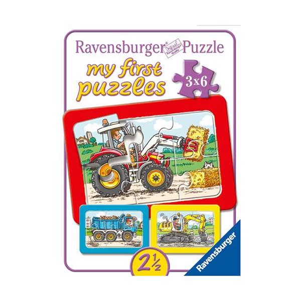 Mi primer puzzle - Excavadora, tractor y camión