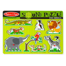 Puzzle con sonido - Animales del zoologico
