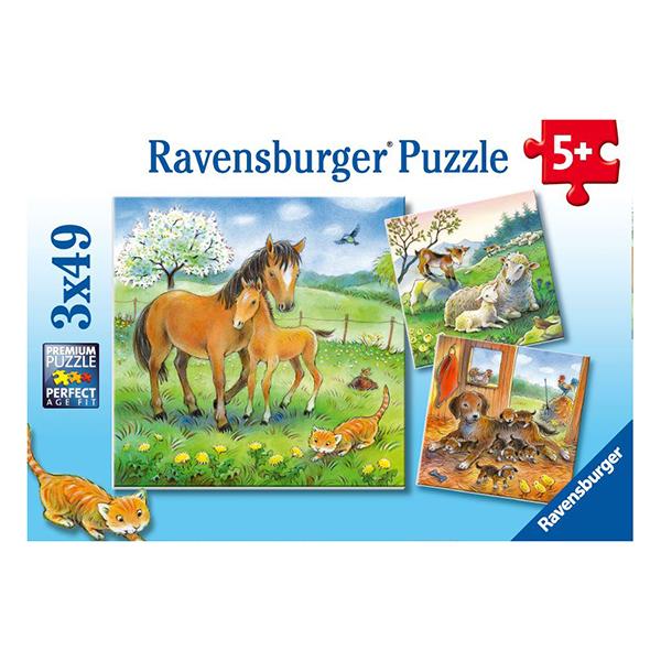 Puzzle Animales cariñosos - 3x49