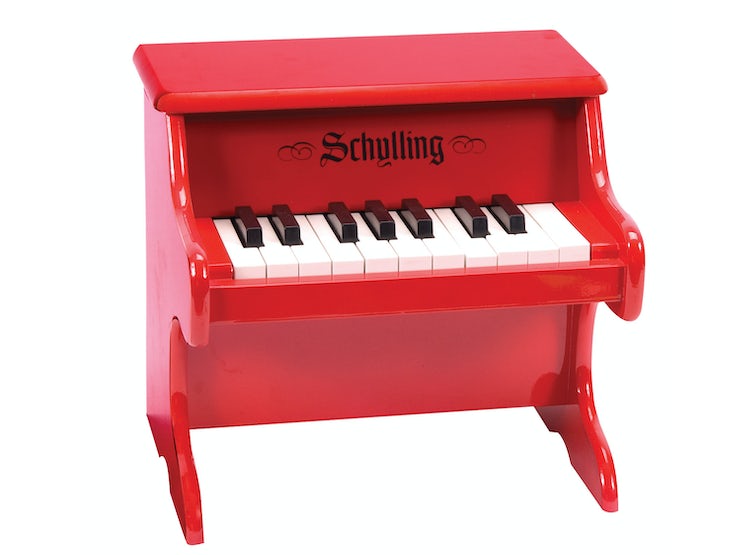 Mini piano rojo