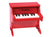 Mini piano rojo