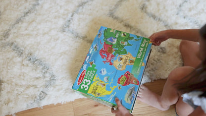 Puzzle Mapa del mundo - 33 piezas